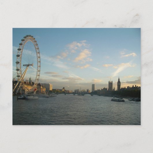 London Eye en Parliament Briefkaart (Voorkant)