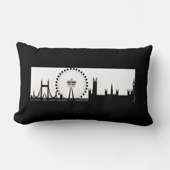 London Eye Ferris Wheel Skyline London Coussin (Recto)
