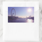 London Eye Rechthoekige Sticker (Tas)