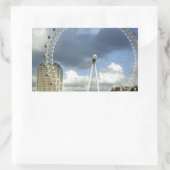 London Eye Rechthoekige Sticker (Tas)