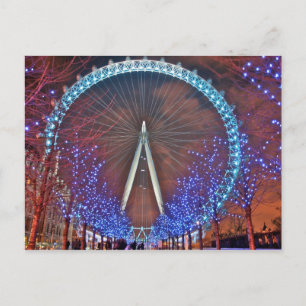 London Eye 's nachts Briefkaart