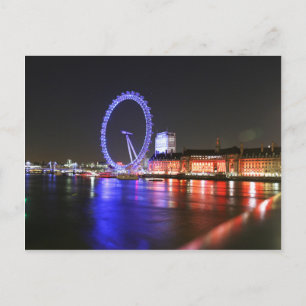 London Eye 's Nachts Briefkaart