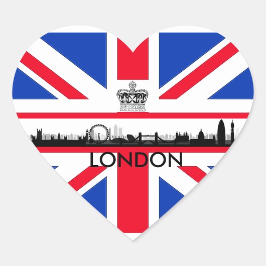 London Eye Union Jack Flag Sticker (Voorkant)