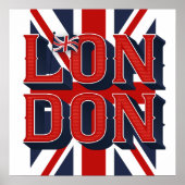 London Flag Square Poster (24x24) (Voorkant)