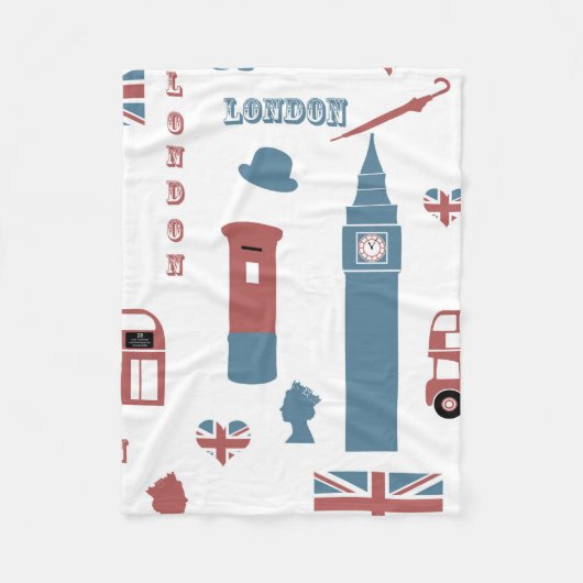 London Fleece Blanket Deken (Voorkant)