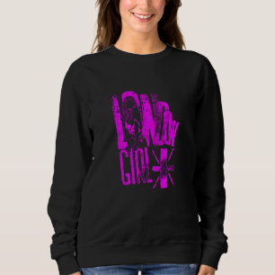 London Girl United Union Jack roze Trui
