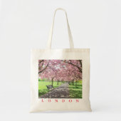 London Greenwich Park cherry blossom uitzicht canv Tote Bag (Voorkant)