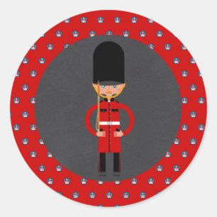 London Guard Boy Birthday Party Ronde Sticker