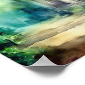 London-Highland Cemetery (A), Waterverf Poster (Hoek)