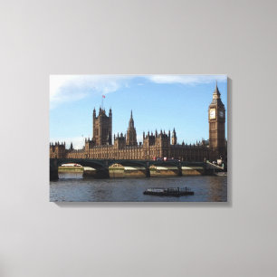 London Houses of Parliament Canvas Afdruk