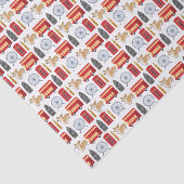 London Icon Collage Tissuepapier (Detail)