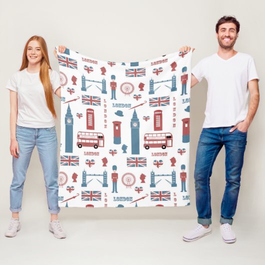 London Icons Fleece Deken (In situ)