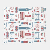 London Icons Fleece Deken (Voorkant (Horizontaal))