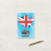 London Illustrated kaart reisposter Post-it® Notes (Op bureau)