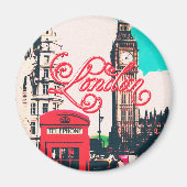 London Landmark Foto Magneet (Voorkant)