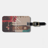 London Landmark  foto monogram Bagagelabel (Voorkant horizontaal)