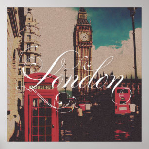 London Landmark Photo Poster