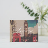 London Landmark Vintage Photo Briefkaart (Staand voorkant)