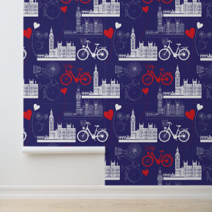 London Landmarks Pattern Behang