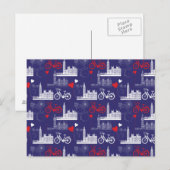 London Landmarks Pattern Briefkaart (Voorkant / Achterkant)