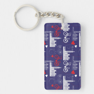 London Landmarks Pattern Sleutelhanger
