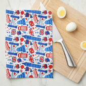 London Landmarks Theedoek (Quarter Fold)