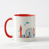 London Landmarks UK Red Mug (Gauche)