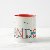 London Landmarks UK Red Mug (Centre)