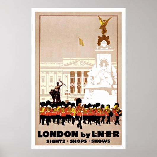 London LNER England Vintage Travel Poster (Voorkant)