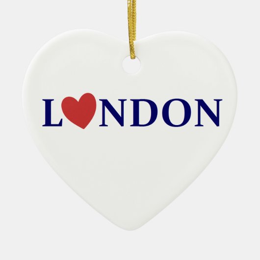 London love keramisch ornament (Voorkant)