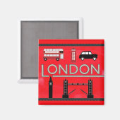 London Magnet Magneet (Voorkant / Achterkant)