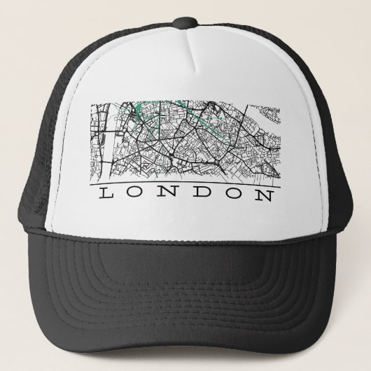 London Map cap Trucker Pet (Voorkant)