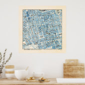 London Map - Marylebone, Baker Street Poster (Keuken)