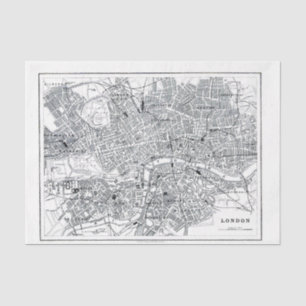 London Map Tissuepapier