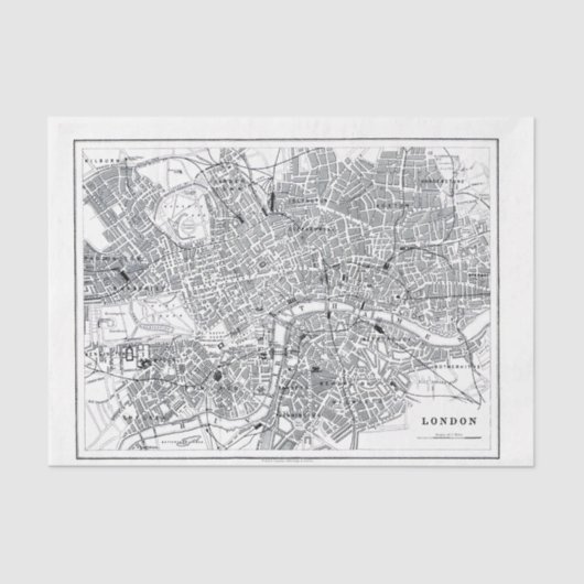 London Map Tissuepapier (Voorkant)