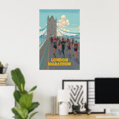 London Marathon Reisposter Poster (Thuiskantoor)
