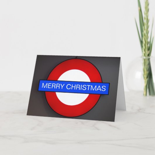 London Merry Christmas Greeting Kaart (Voorkant)