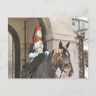 London, Mounted sentry in Whitehall Briefkaart
