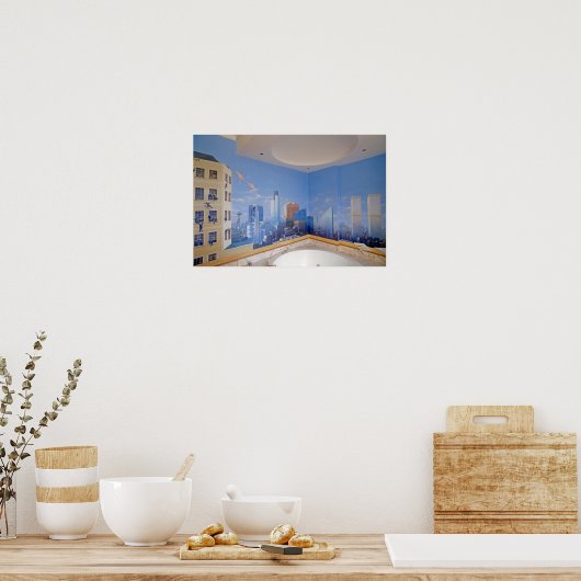 London New York Crash Poster (Keuken)