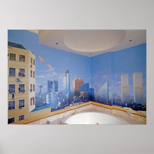 London New York Crash Poster (Voorkant)