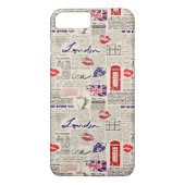 London Newspaper Pattern Case-Mate iPhone Case (Achterkant)