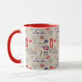 London Newspaper Pattern Mok (Links)