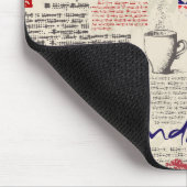 London Newspaper Pattern Muismat (Hoek)