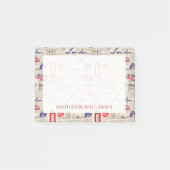 London Newspaper Pattern Post-it® Notes (Voorkant)