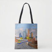 London Overground teddy Canvas tas (Voorkant)