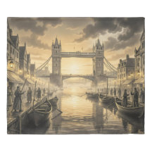 London Parijs Twilight Journey Dekbedhoes