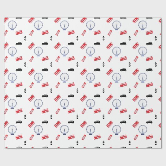 London Pattern Cadeaupapier (Vlak)