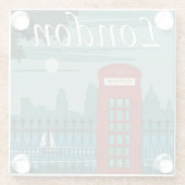 London Phone Booth Onderzetter (Achterkant)