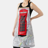 London Phone Booth Tube Map 🇬🇧 Custom Name Schort (Insitu)