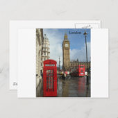 London Phone box & Big Ben (St.K.) Briefkaart (Voorkant / Achterkant)